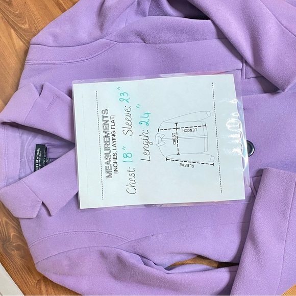 Jones New York Women’s Double Breasted Lavender Blazer US6 - Picture 16 of 16